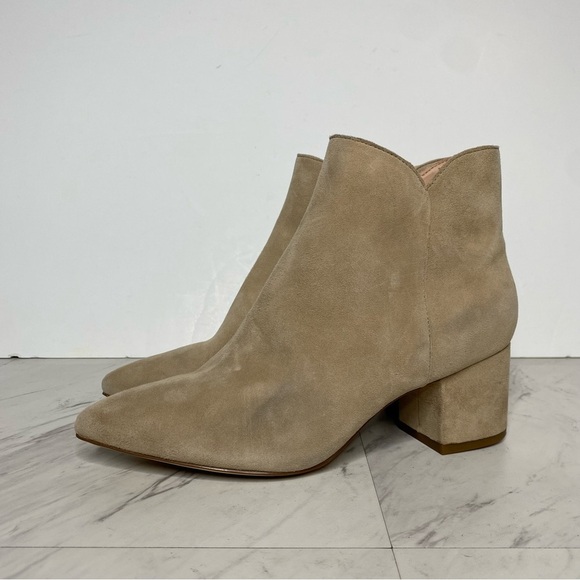 Cole Haan Elyse Tan Suede Pointy Toe Bootie 7 1/2 B - Picture 14 of 14